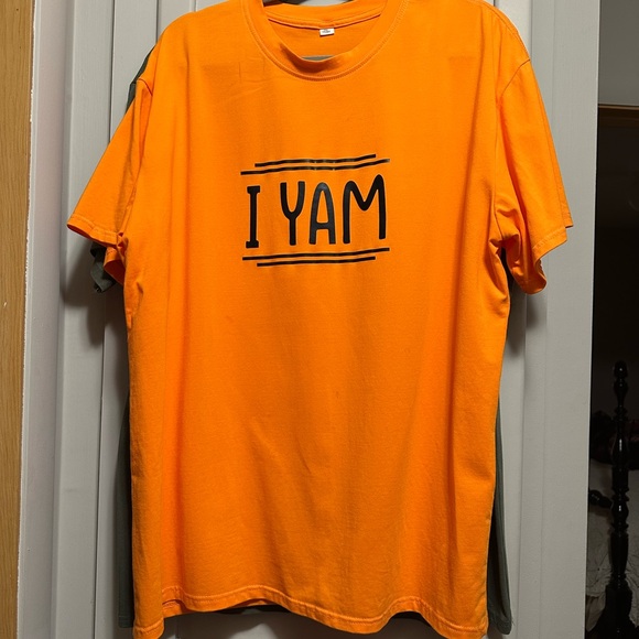Graphic T-Shirts - Orange and Green. Set for couples. - Picture 3 of 3